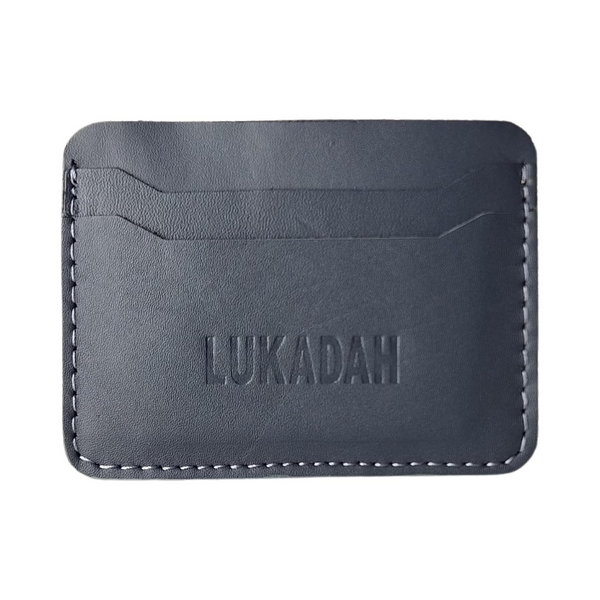 Leather Card Holder (Light Blue)