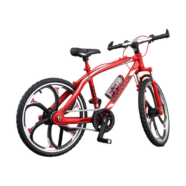 Miniature Alloy Racing Cycle Finger Bicycle Toy ,Decoration for Bicycle Enthusiasts(Red)