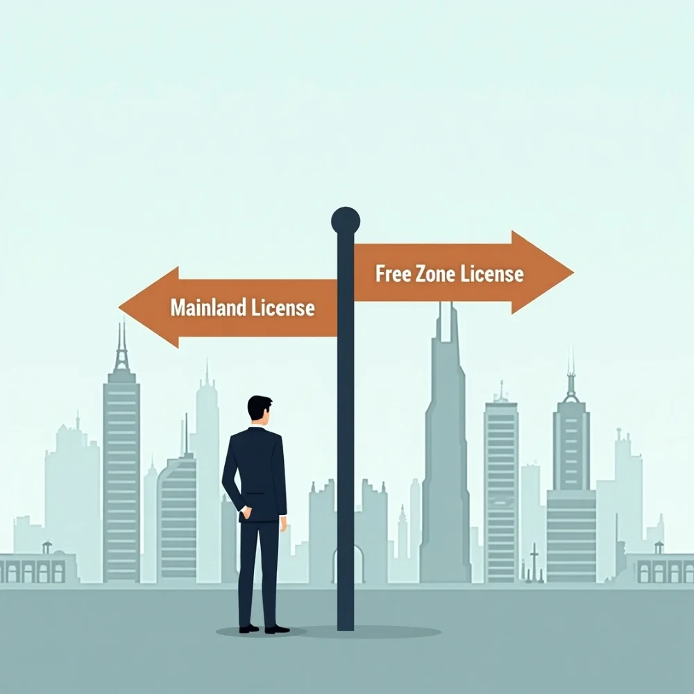 Image of Choosing between Mainland and Free Zone License in Sharjah