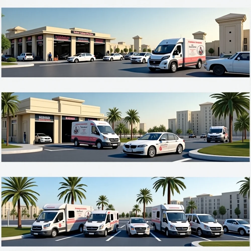 Real photo of car wash locations in Dubai 