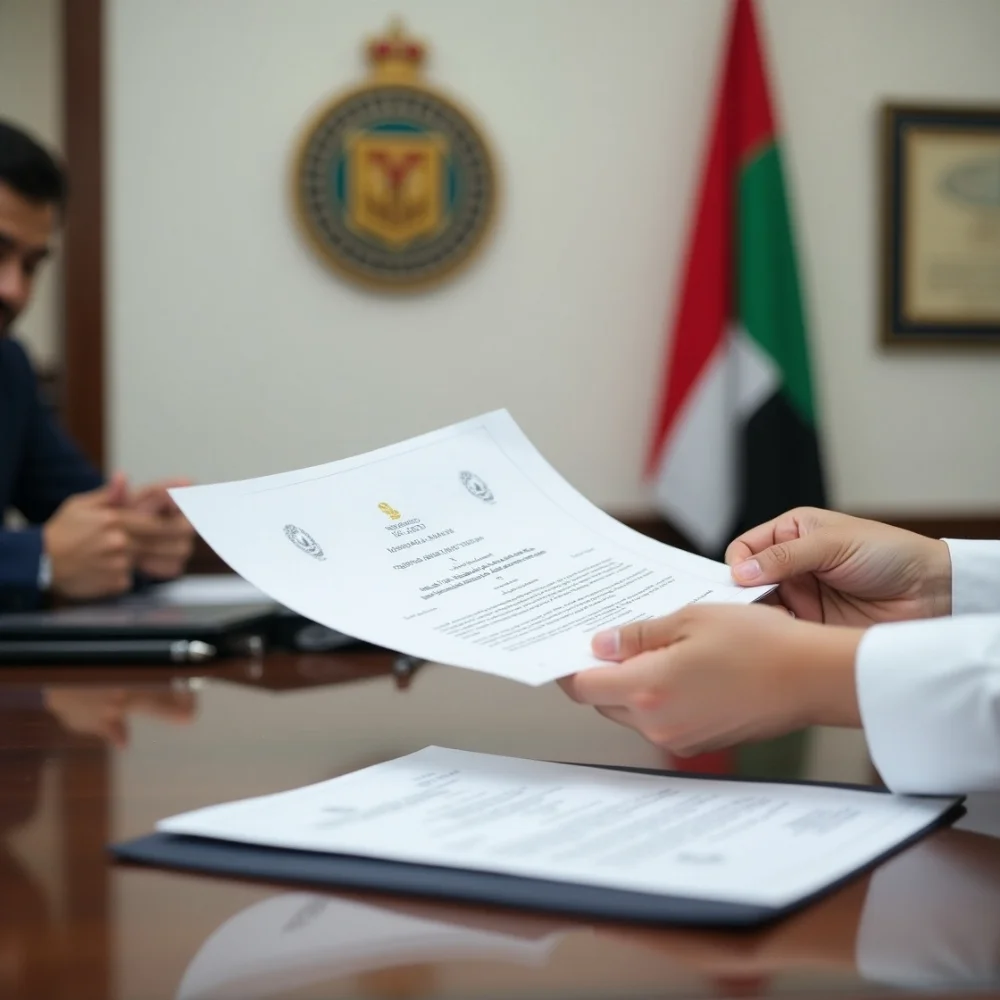 Image of Submitting documents for Sharjah Mainland license