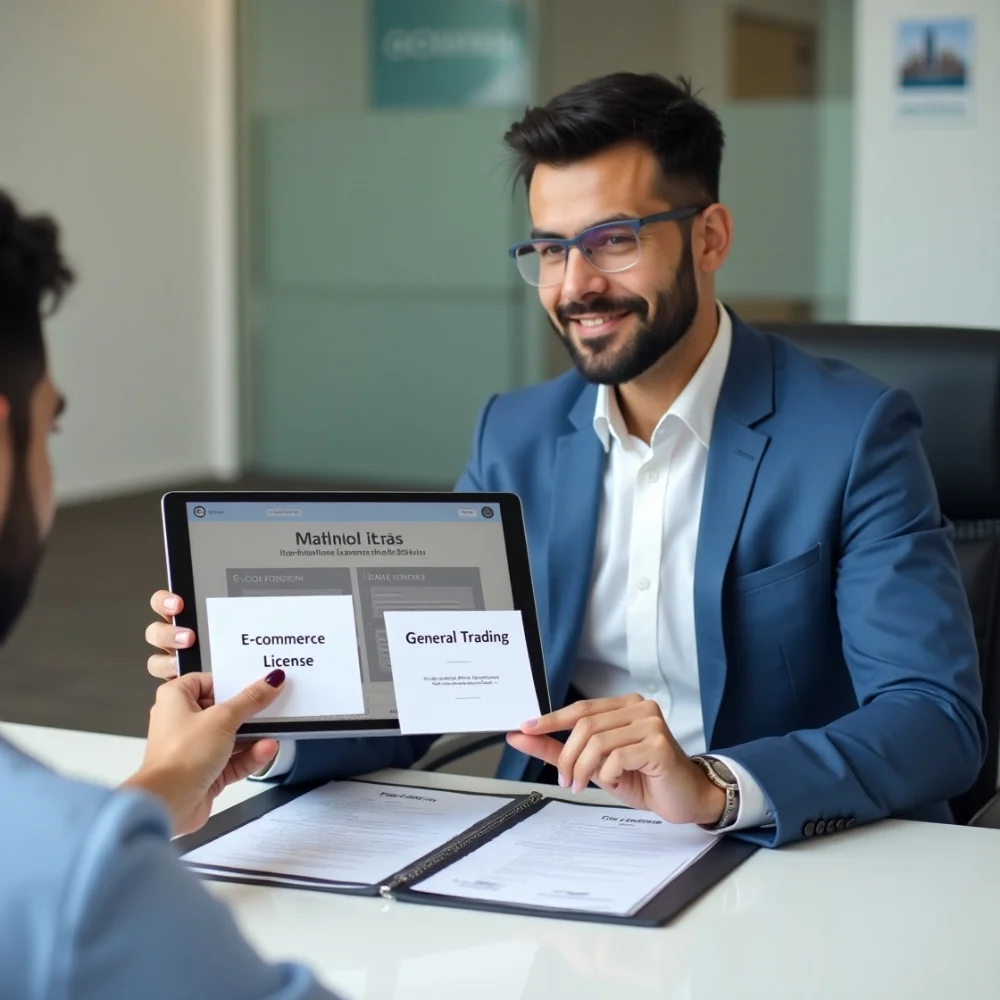 Image of UAE trade license options for selling on Noon.