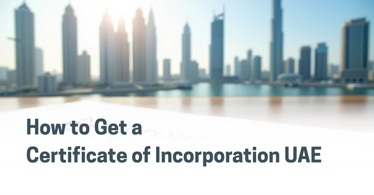  How to Get a Certificate of Incorporation UAE